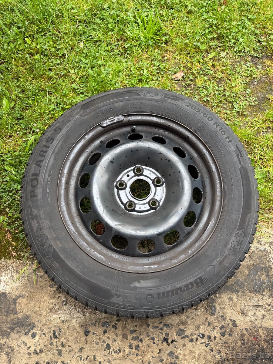 R16 205/60 4ks kol + poklice