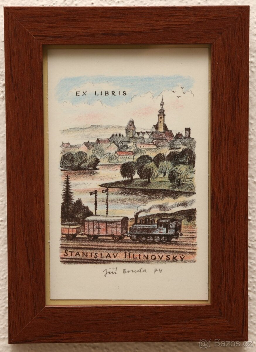 Jiří Bouda - ex libris železnice (1974 - 1986)