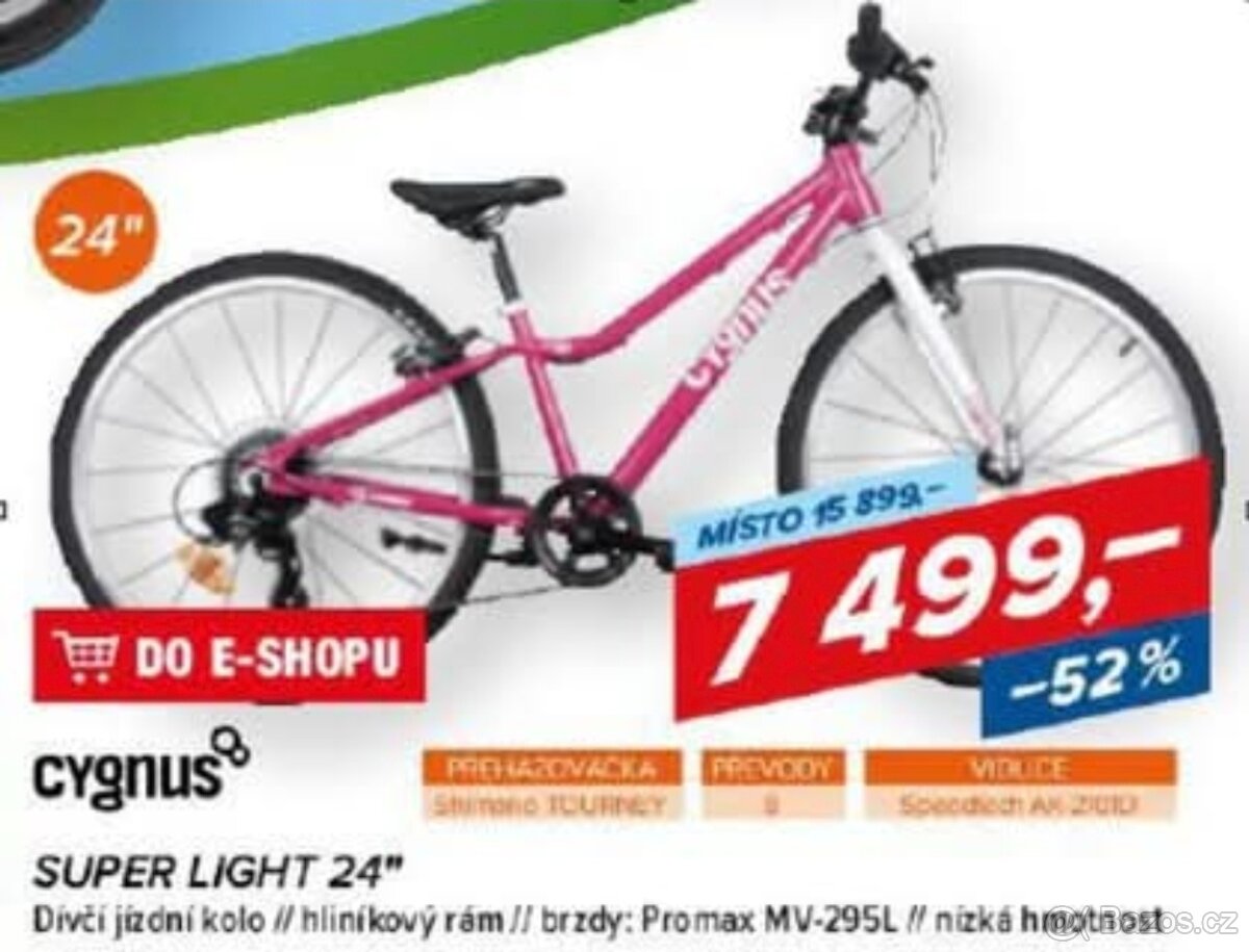 Dětské lehké kolo Cygnus Superlight 24