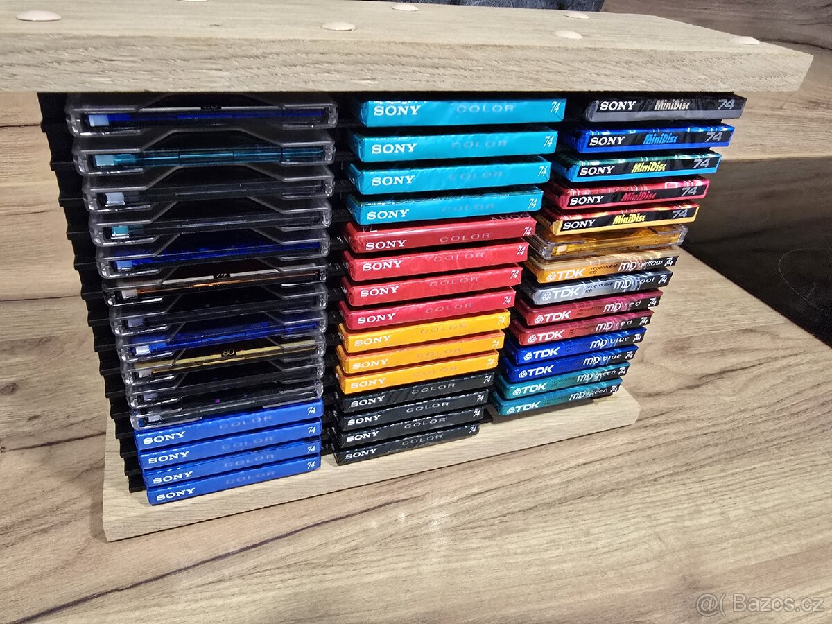 Minidisc média 44ks + stojan