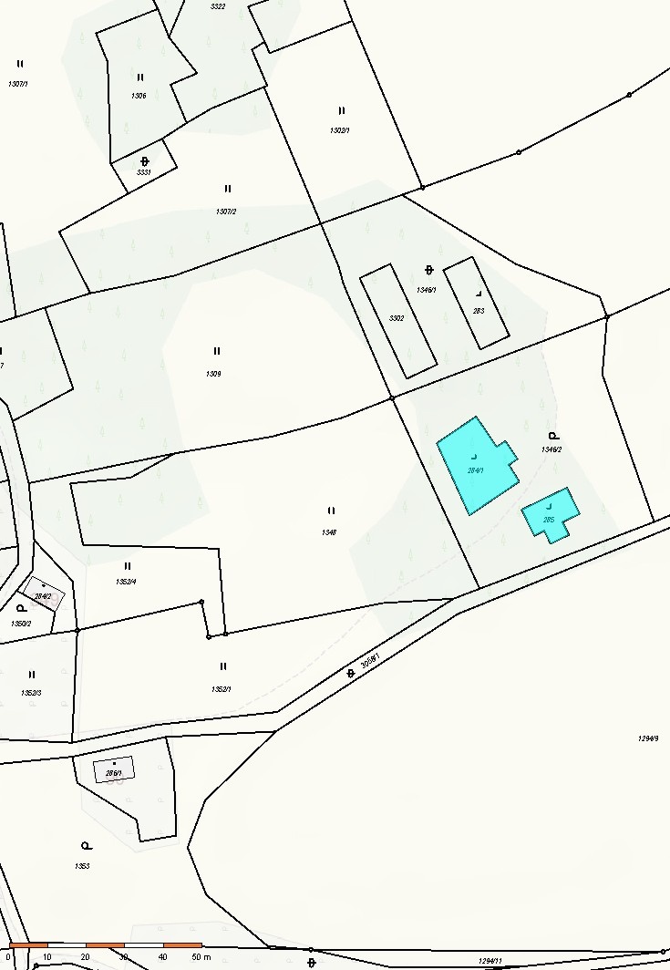 Pozemek Kunratice u Cvikova 2812 m2.