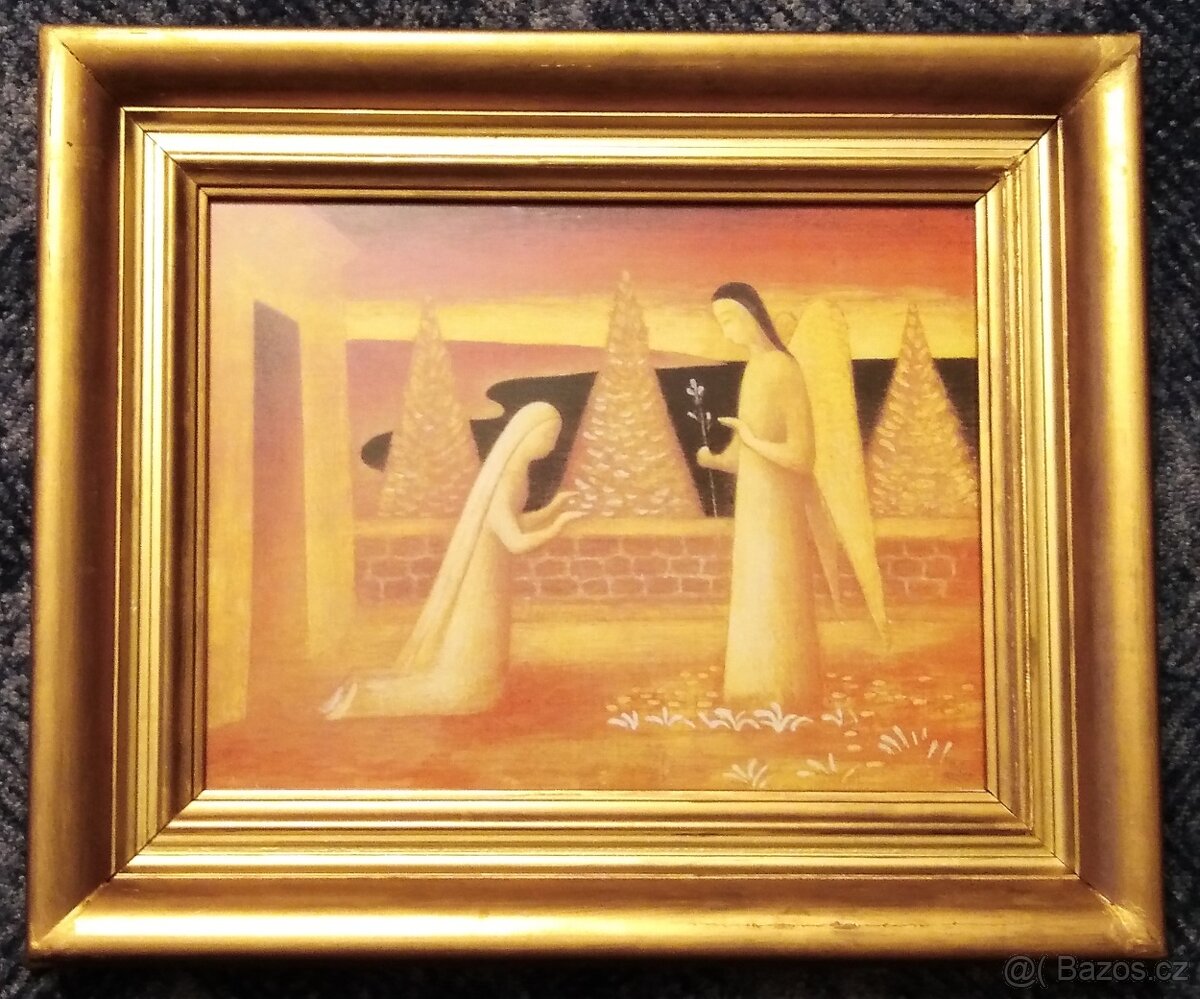 Jan Zrzavý-Zvěstování - 1943-57