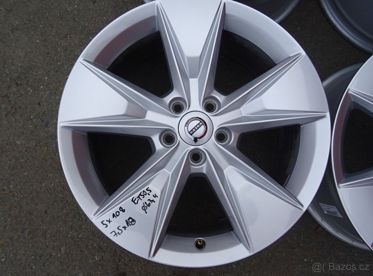 Alu disky originál Volvo, 18", 5x108, ET 50,5 , šíře 7,5J