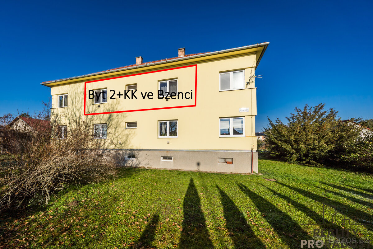 Prostorný byt 2 + kk v Bzenci