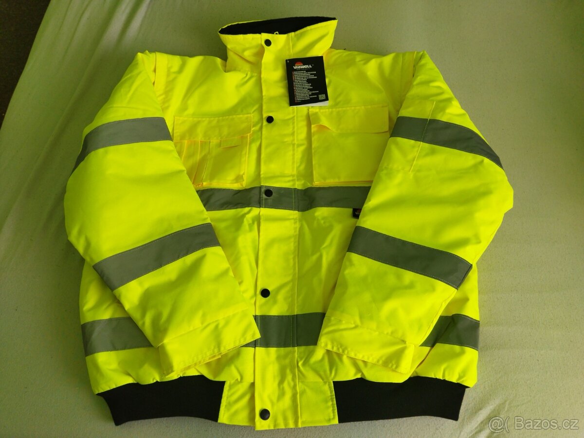 Reflexní zimní bunda pánská