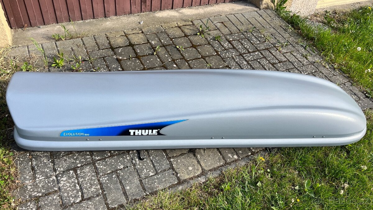 THULE EVOLUTION 500 STŘEŠNÍ BOX,RAKEV,VELMI ZACHOVALÝ