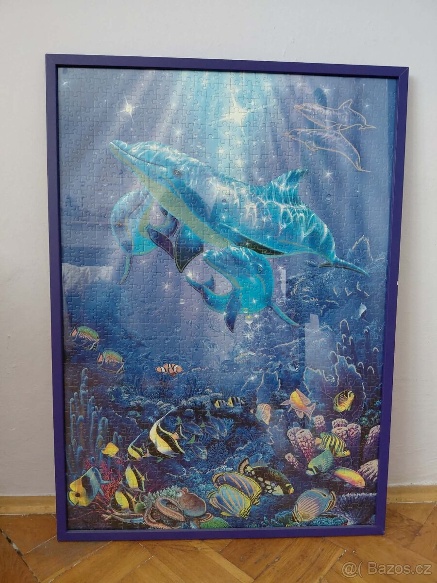 Obraz z puzzle zarámovaný
