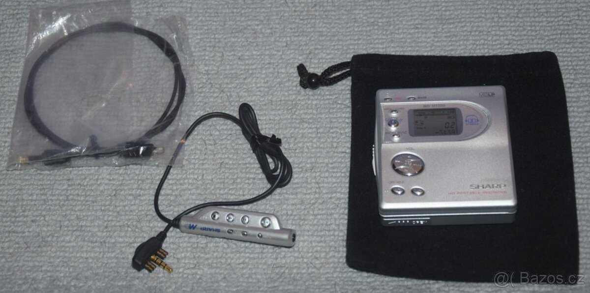 Minidisc SHARP MD-MT200,MDLP, media,manual, přísluš