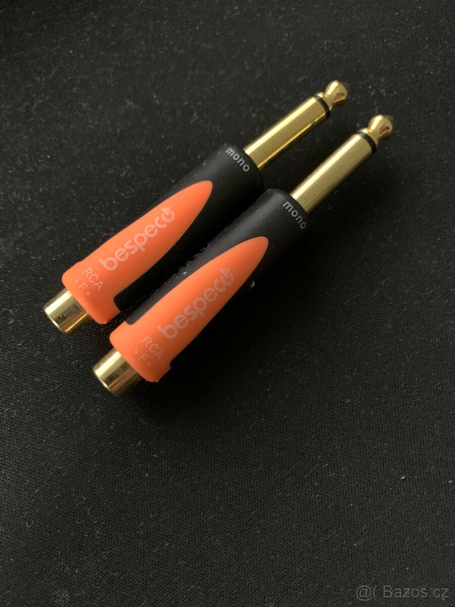Redukce Jack 6,3 mm mono samec - samice RCA BESPECO SLAD305