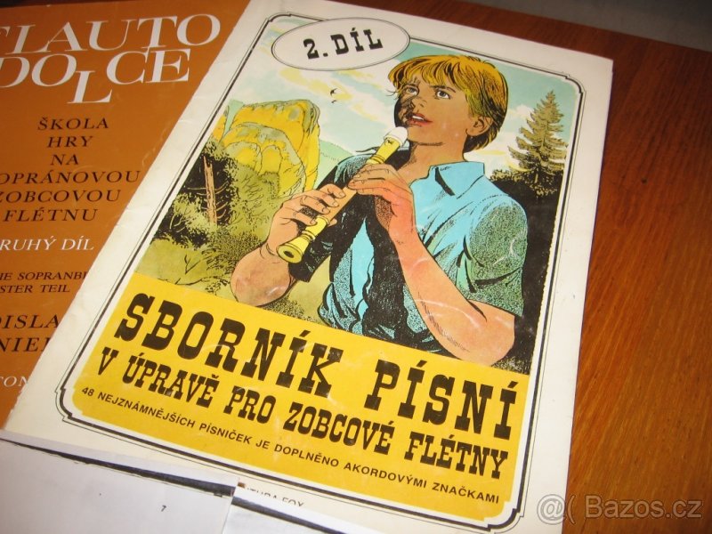 Prodej Sborníku písní pro flétnu