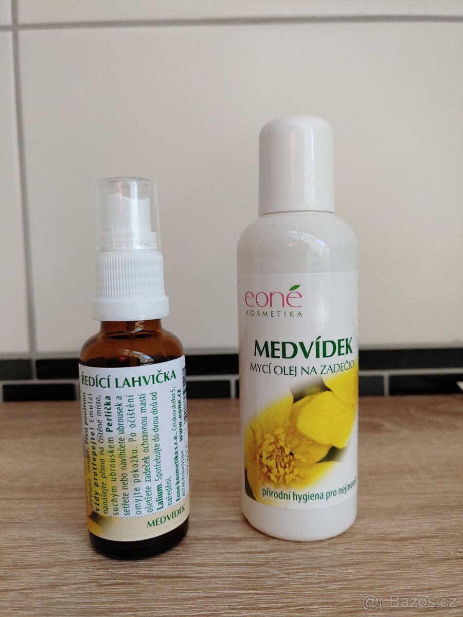 MEDVÍDEK mycí olej na zadečky 100 ml + ředící lahvička