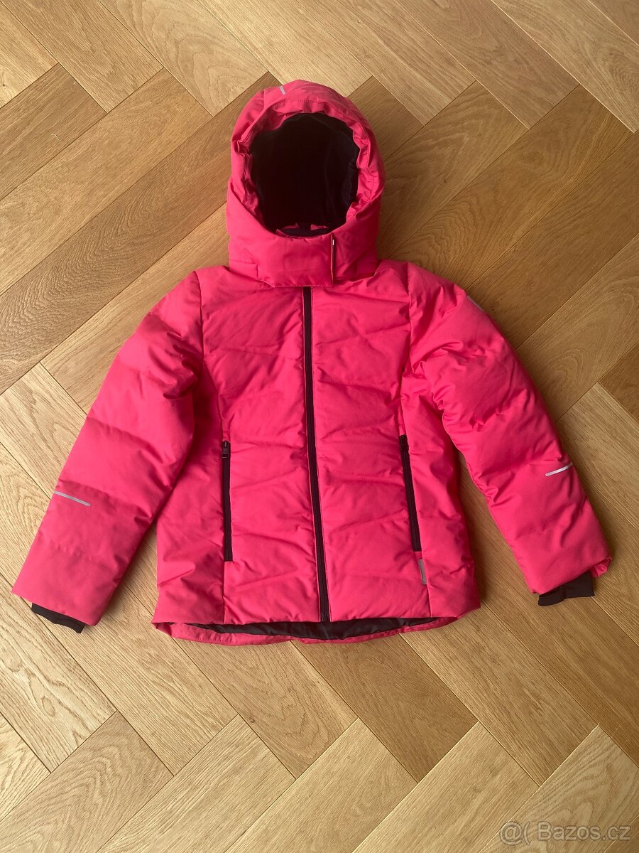 Péřová membránová bunda Reima Vanttaus Azelea pink 140