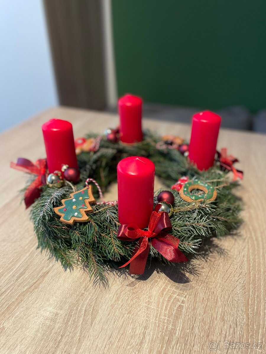 Domácí Adventní věnec - perníček
