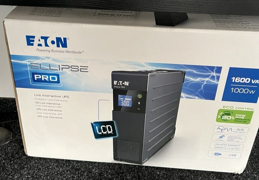 Záložní zdroj UPS Eaton Ellipse PRO 1600VA / 1000W – NOVÝ