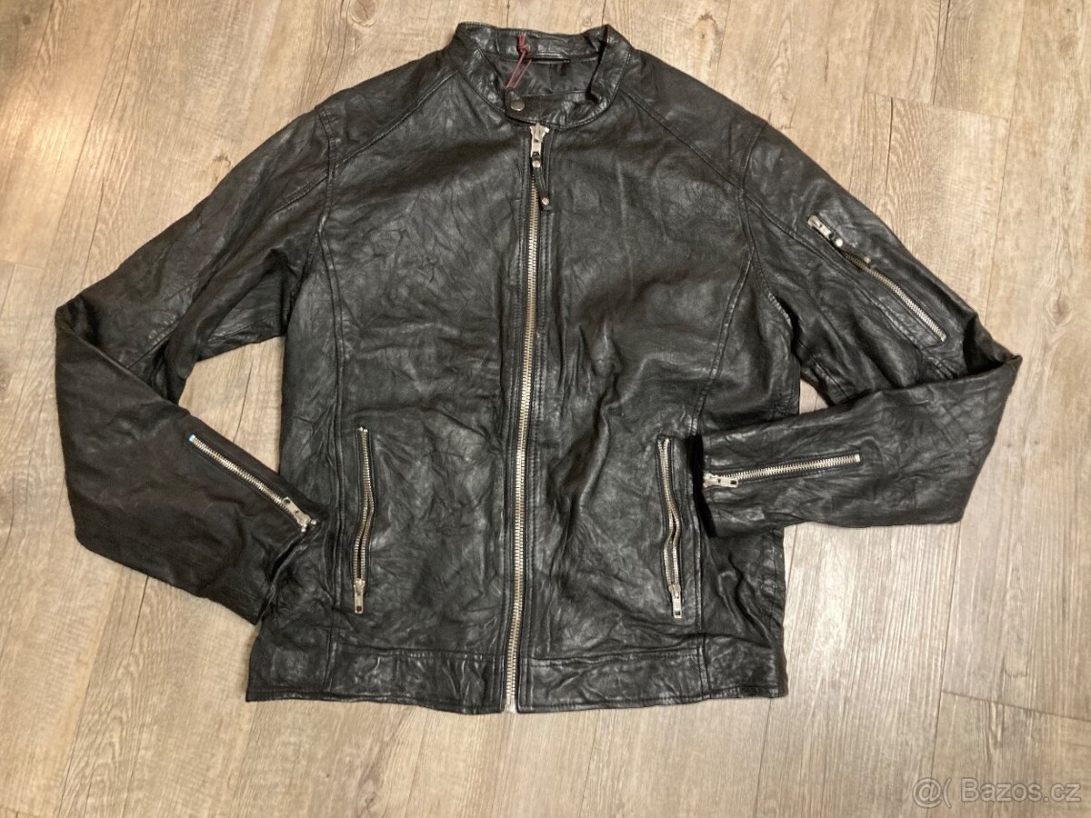 Pánská kožená bunda M - nová