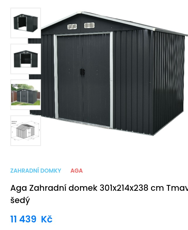 Zahradní domek na nářadí