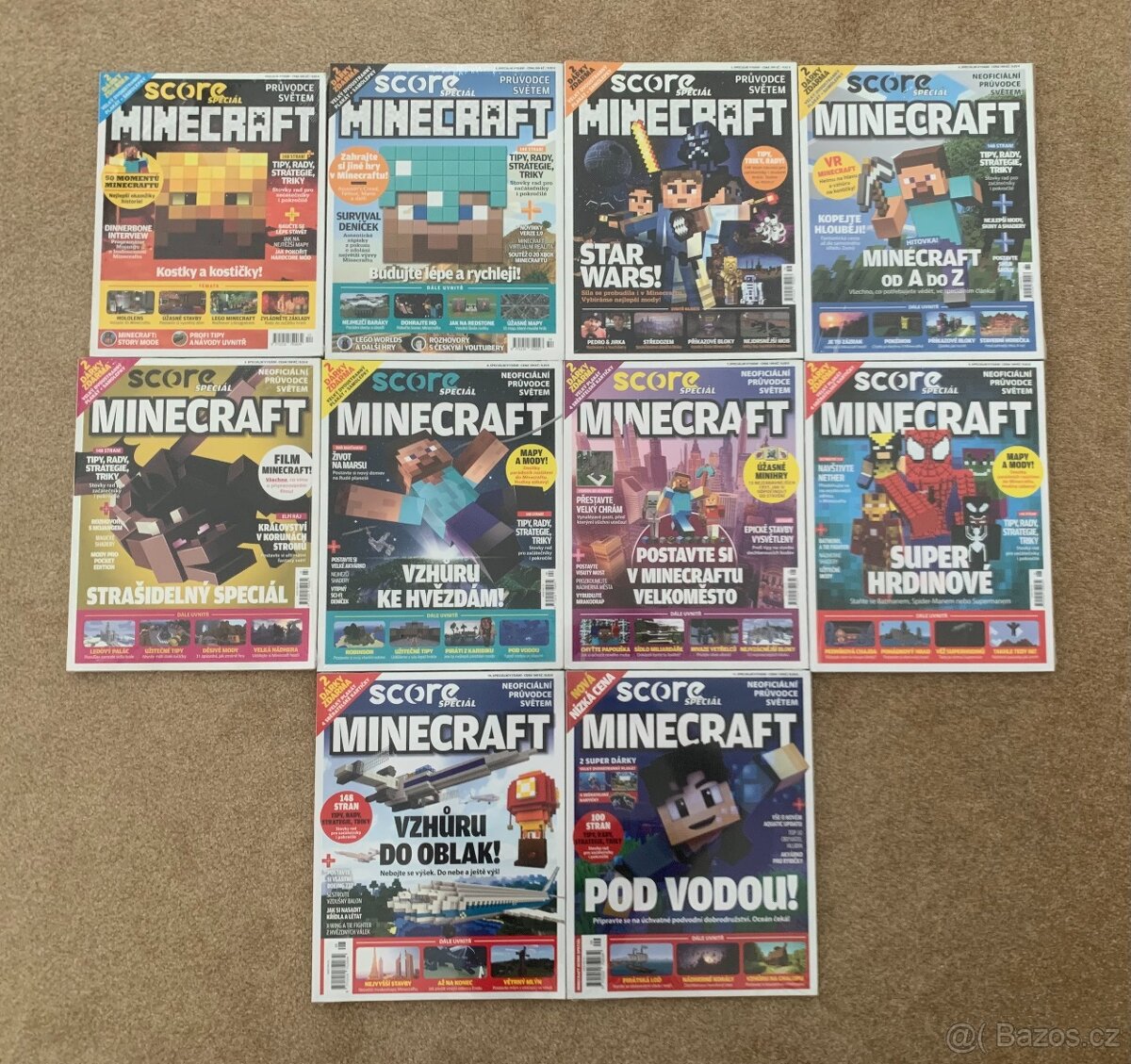 Časopisy Score Minecraft - 1, 2, 3, 4, 5, 6, 7, 8, 10, 11