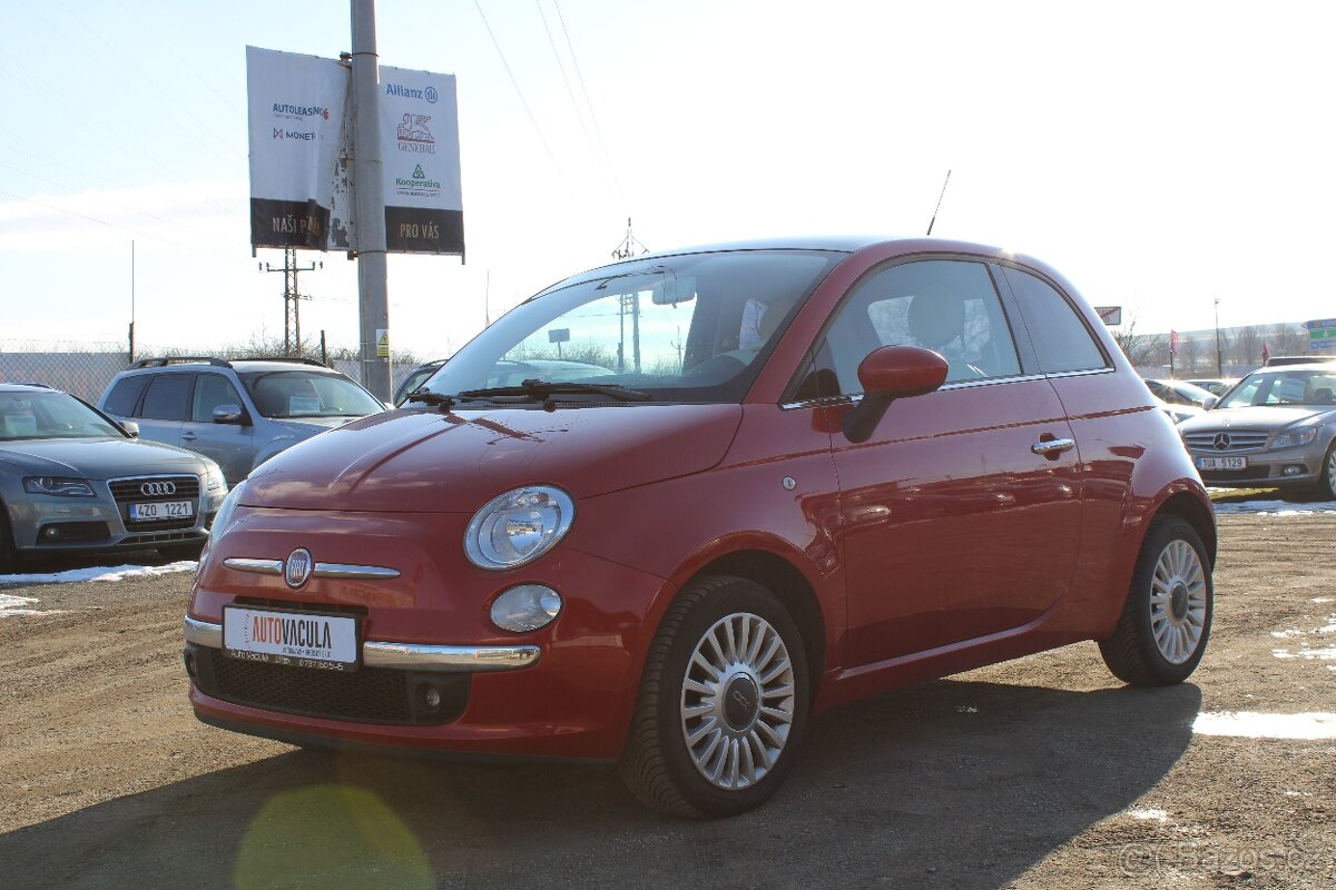 Fiat 500, 1,2i 51KW, KLIMA, SERVISKA, r.v. 2012