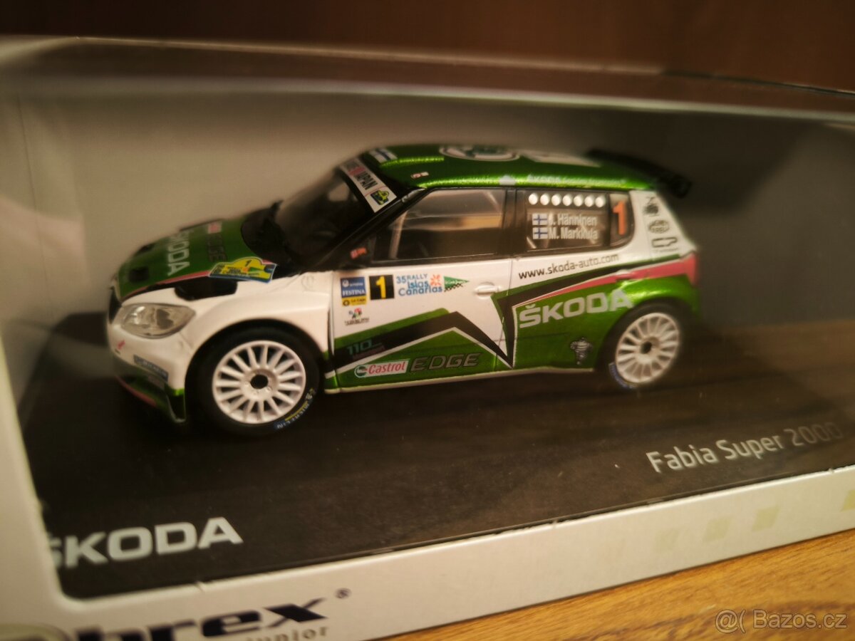 Model Škoda Fabia S2000 Abrex 1:43