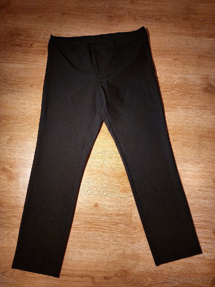 Černé dámské společenské kalhoty, černé, vel. 44