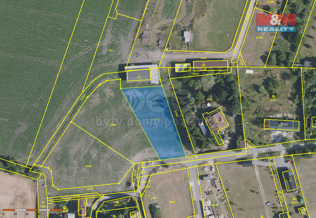 Prodej pozemku k bydlení, 1768 m², Charvatce