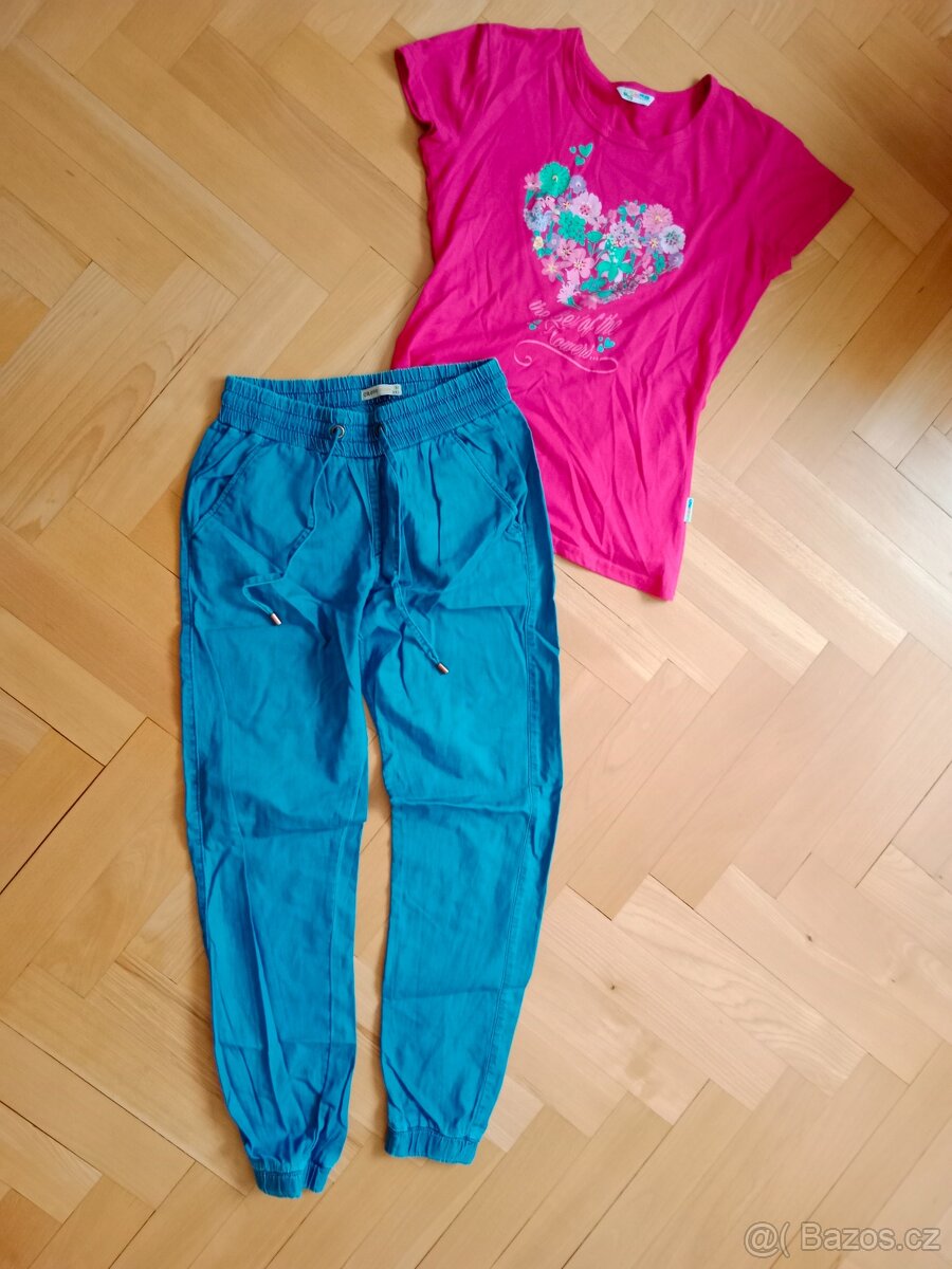 Kalhoty vel. XXS a triko vel. XS