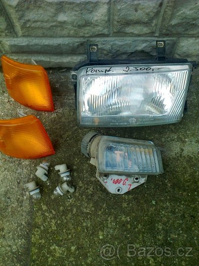 VW T4, 95, levé př světlo, mlhovka, blikače, nepoškozené.