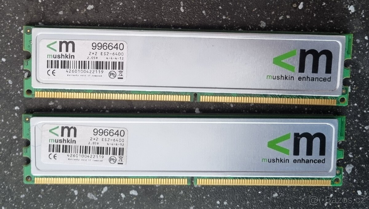Mushkin DDR2 4GB 800MHz CL4 (2x2GB)
