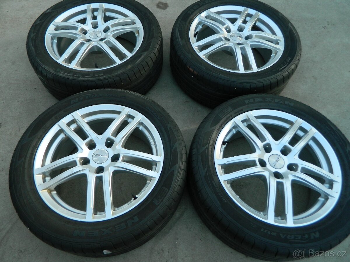 alu kola 5x112+letní pneu r17,