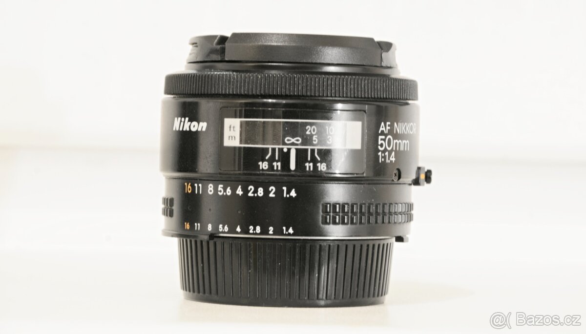Nikon AF NIKKOR 50mm/ 1,4 f + přední a zadní krytka