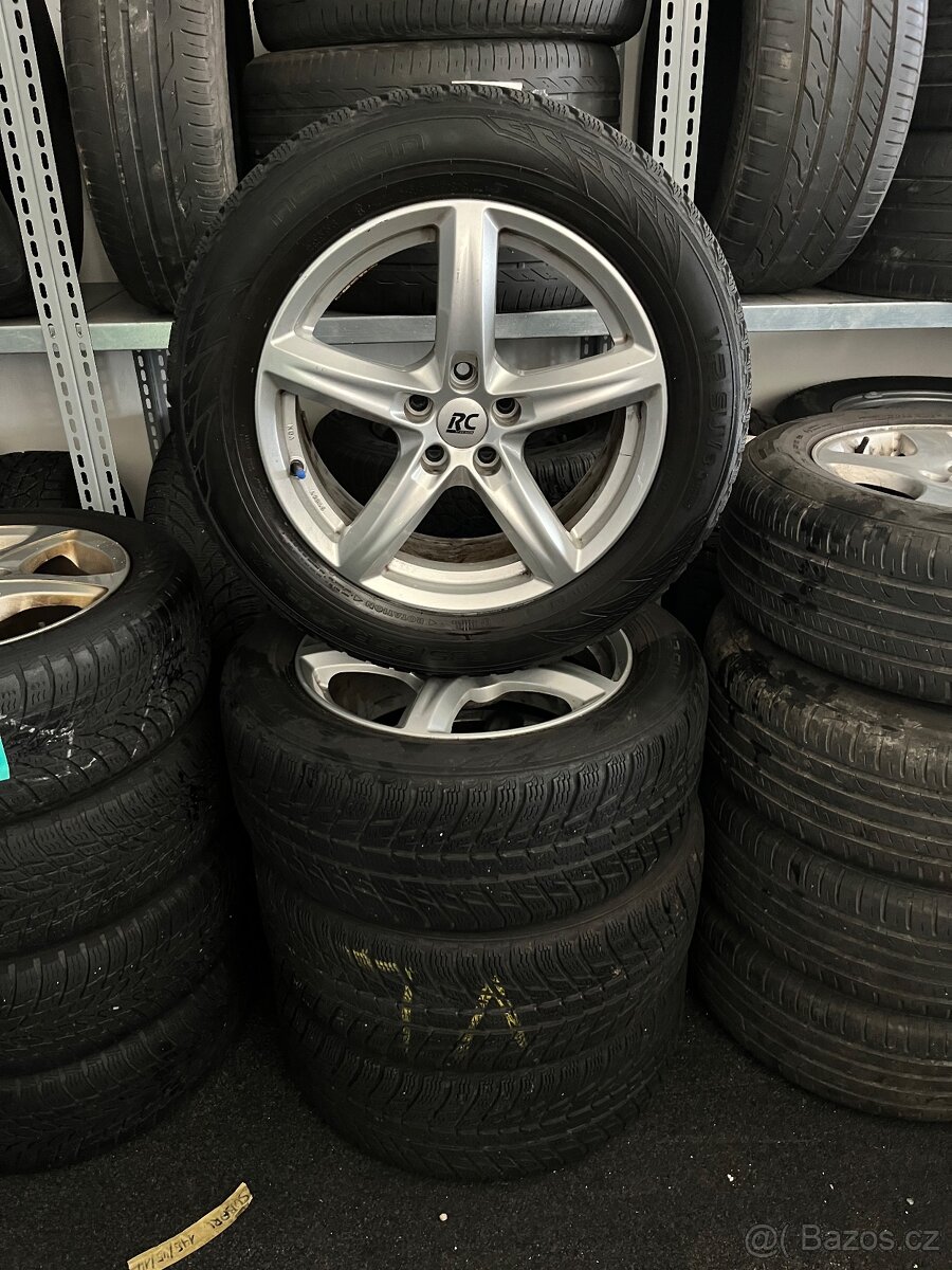 Alu kola 5x108 r17 + zimní pneu Nokian