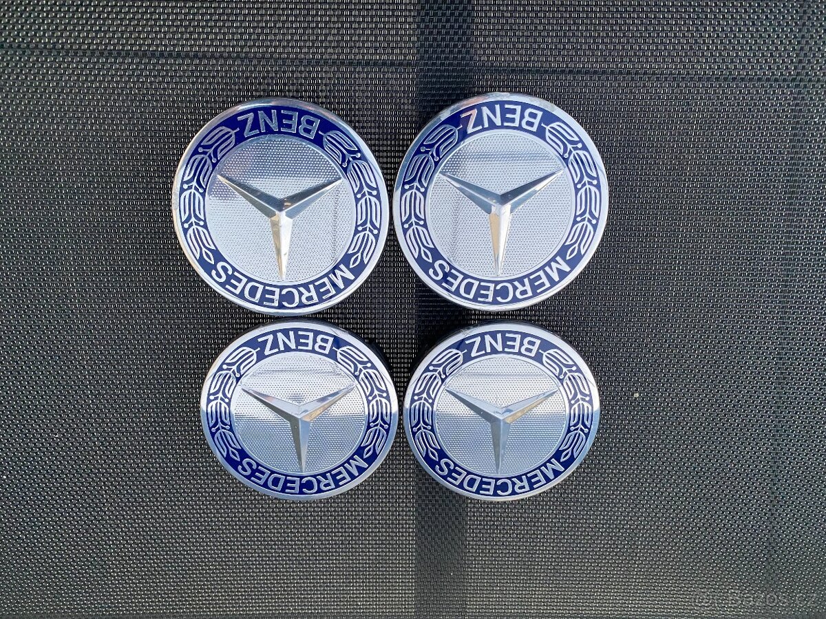 Středové krytky / pokličky kol Mercedes-Benz (75 mm)