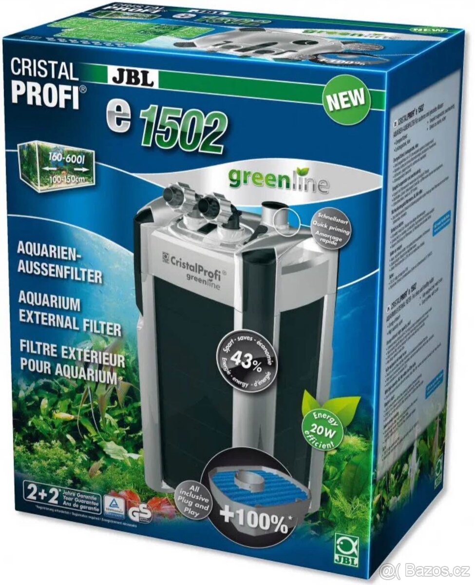 Filtrace - JBL CristalProfi e1502 greenline