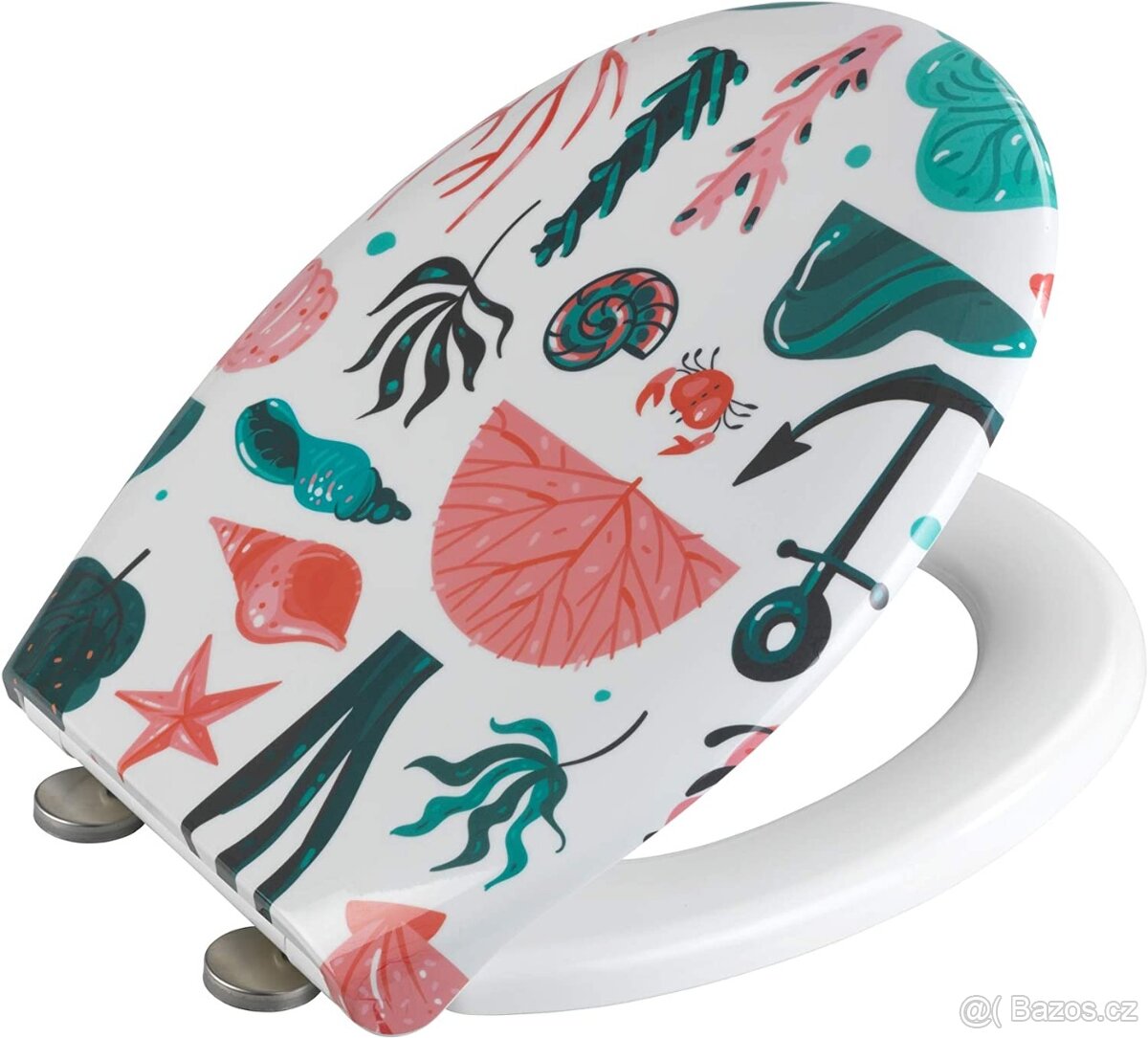 WC sedátko se snadným zavíráním Wenko, 44,5 x 37 cm