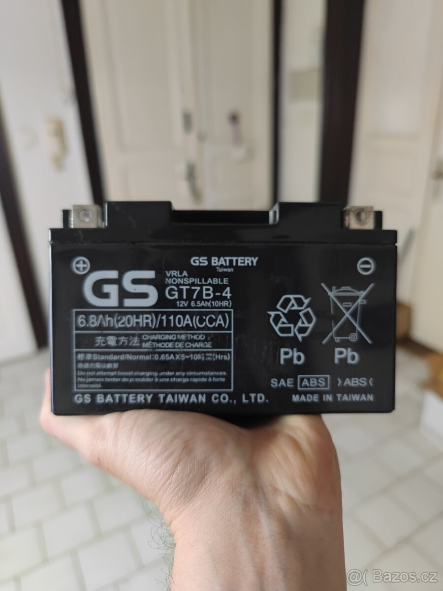 Motobaterie GS GT7B-4 – zánovní, plně funkční