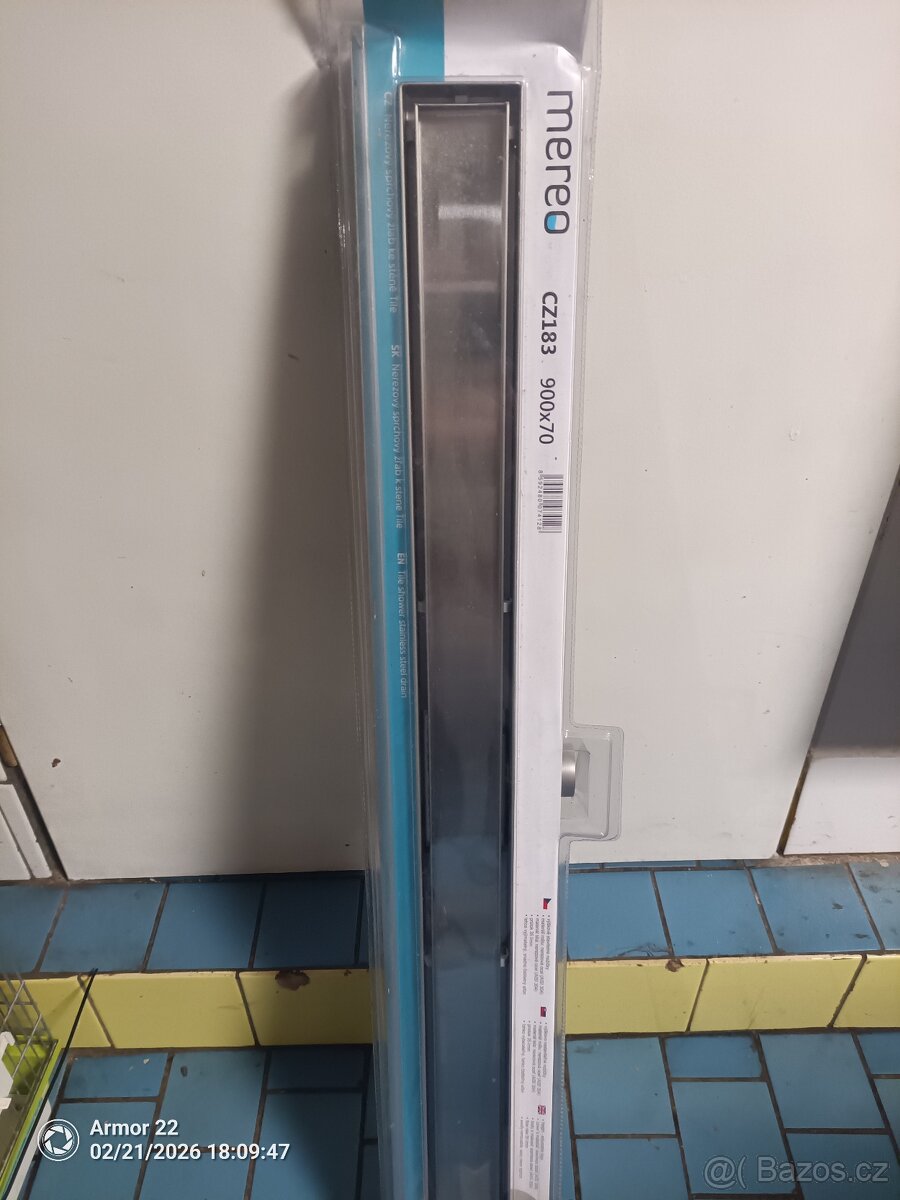 Žlábek do sprcháče mereo