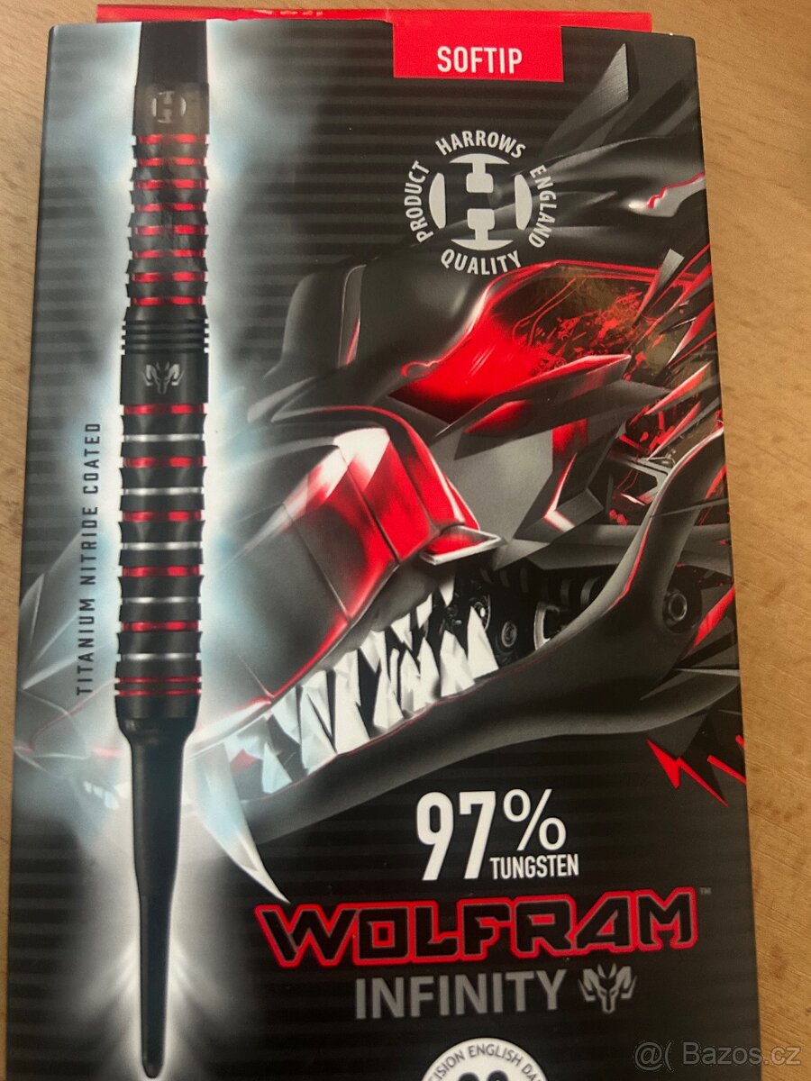 prodám šipky harrows infinity 20g soft