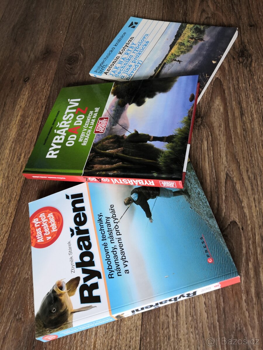3 x khiha pro rybáře, rybářství, rybaření, ryby