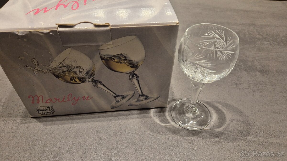 Broušené skleničky Bohemia Crystal