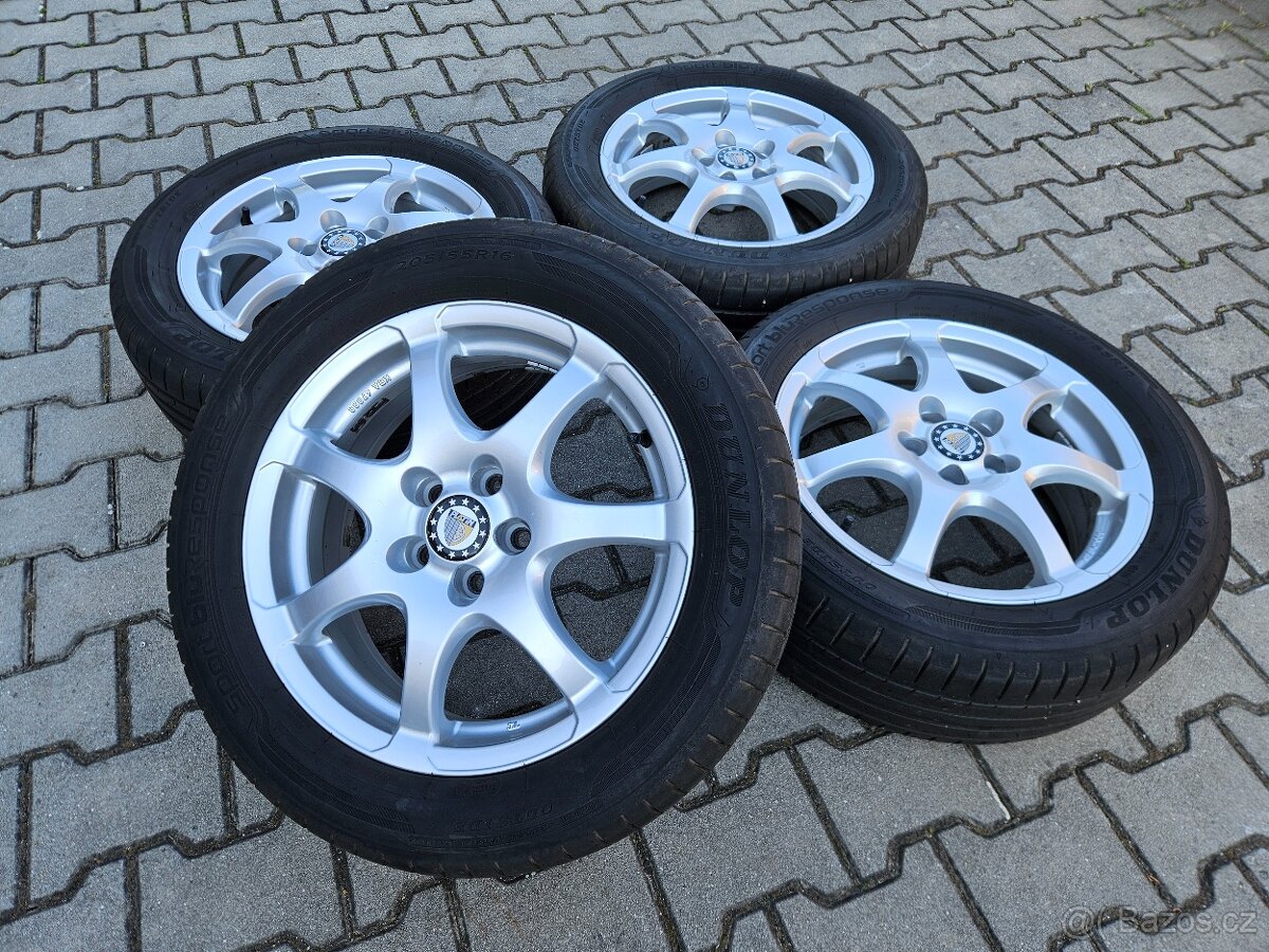 Alu Kola Platin 5x100 Letní Dunlop 205/55/16 - Top