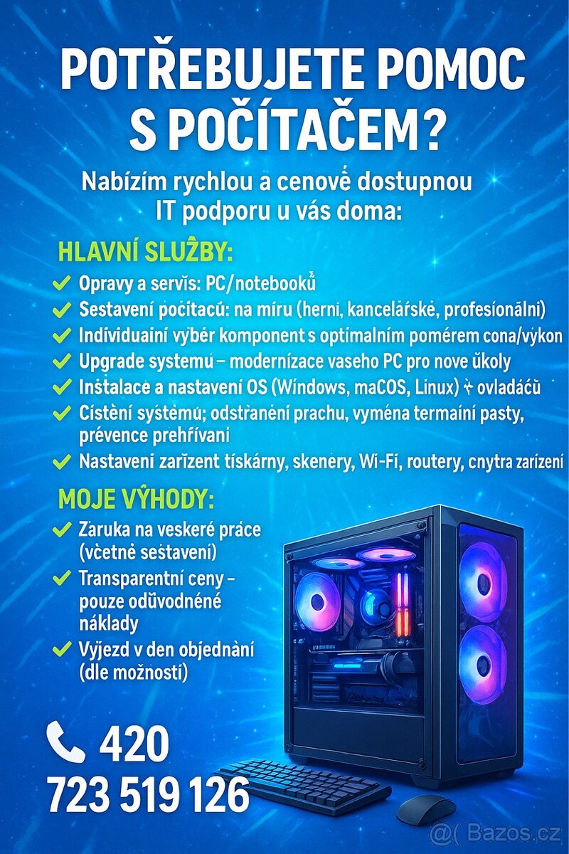 Potřebujete pomoc s počítačem?