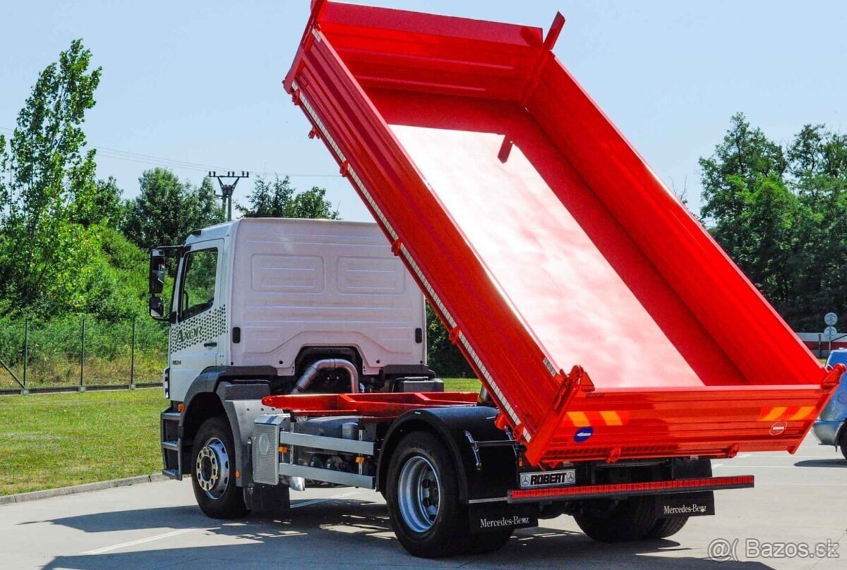 MERCEDES BENZ AXOR 1824 TŘÍSTRANNÝ SKLÁPĚČ - VYKLÁPĚČ EURO5