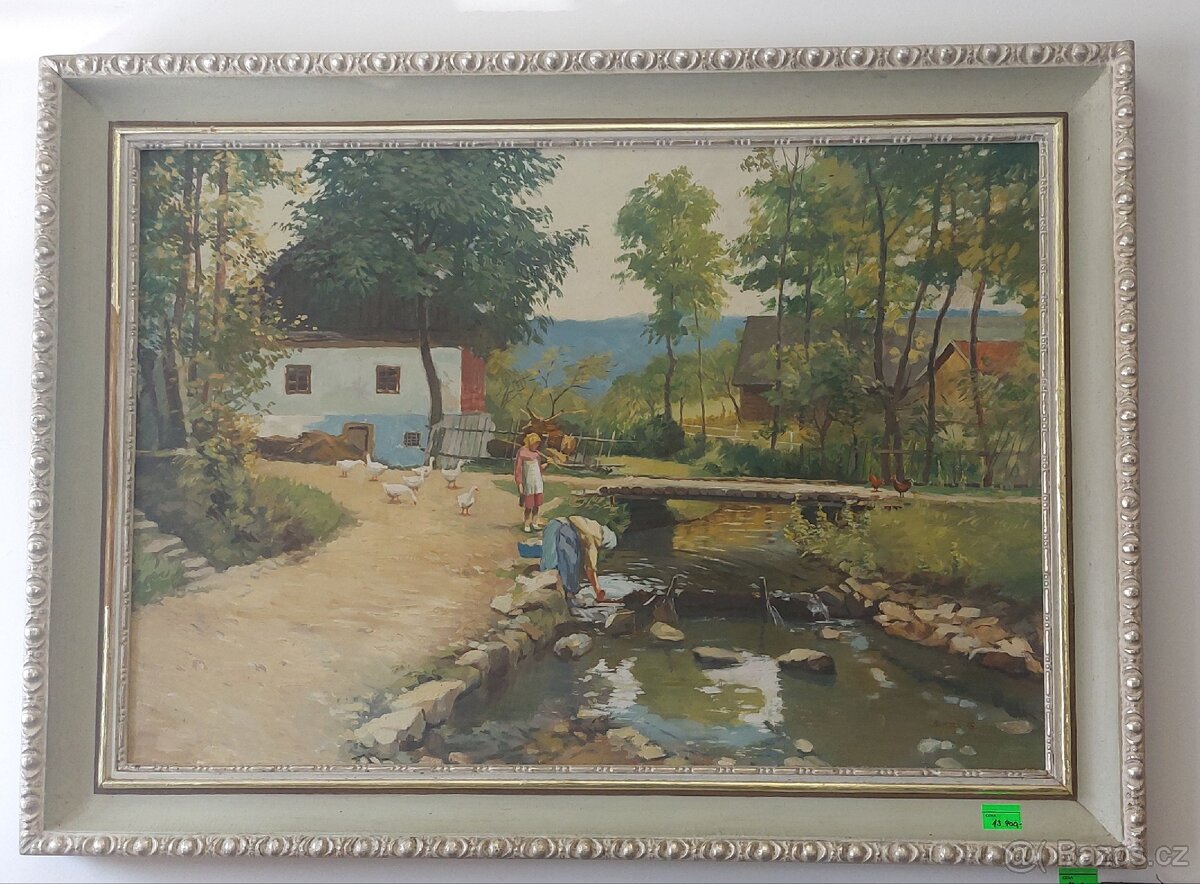 Obraz venkova od malíře Bureše 75