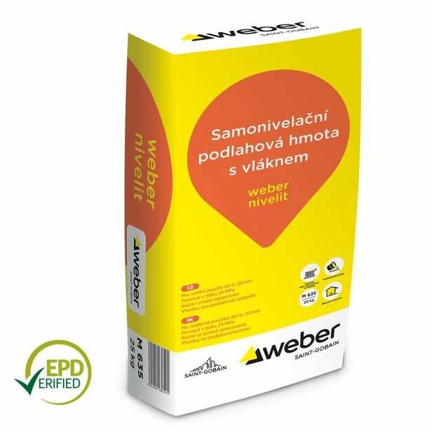 WEBER NIVELIT samonivelační hmota s vláknem