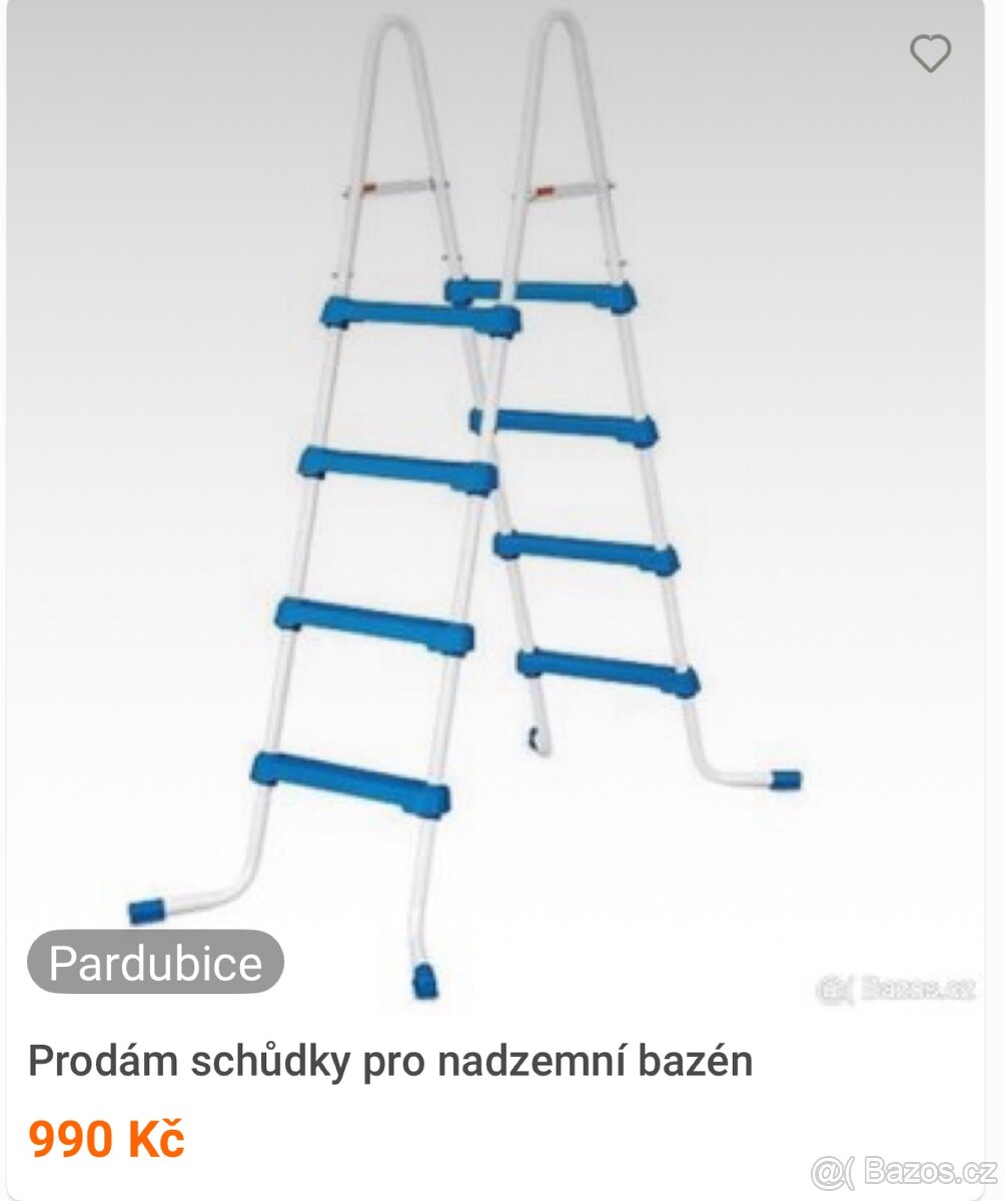 Prodám schůdky pro nadzemní bazén