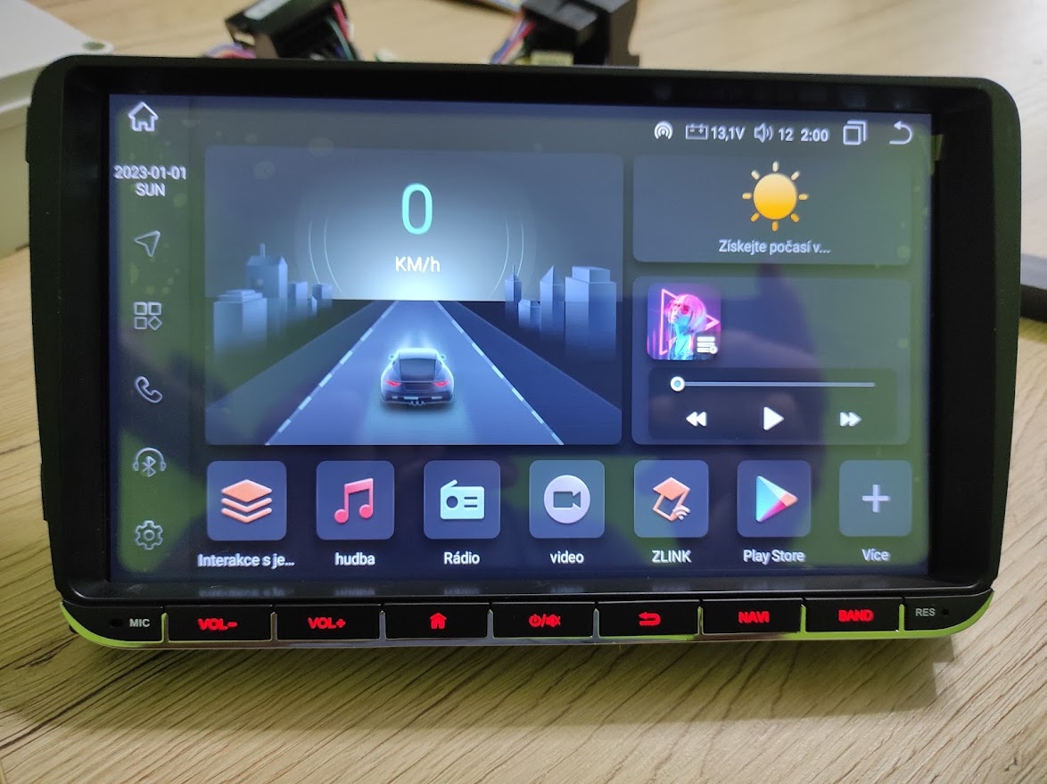 Autorádio Anroid pro Škoda, VW RAM 8GB