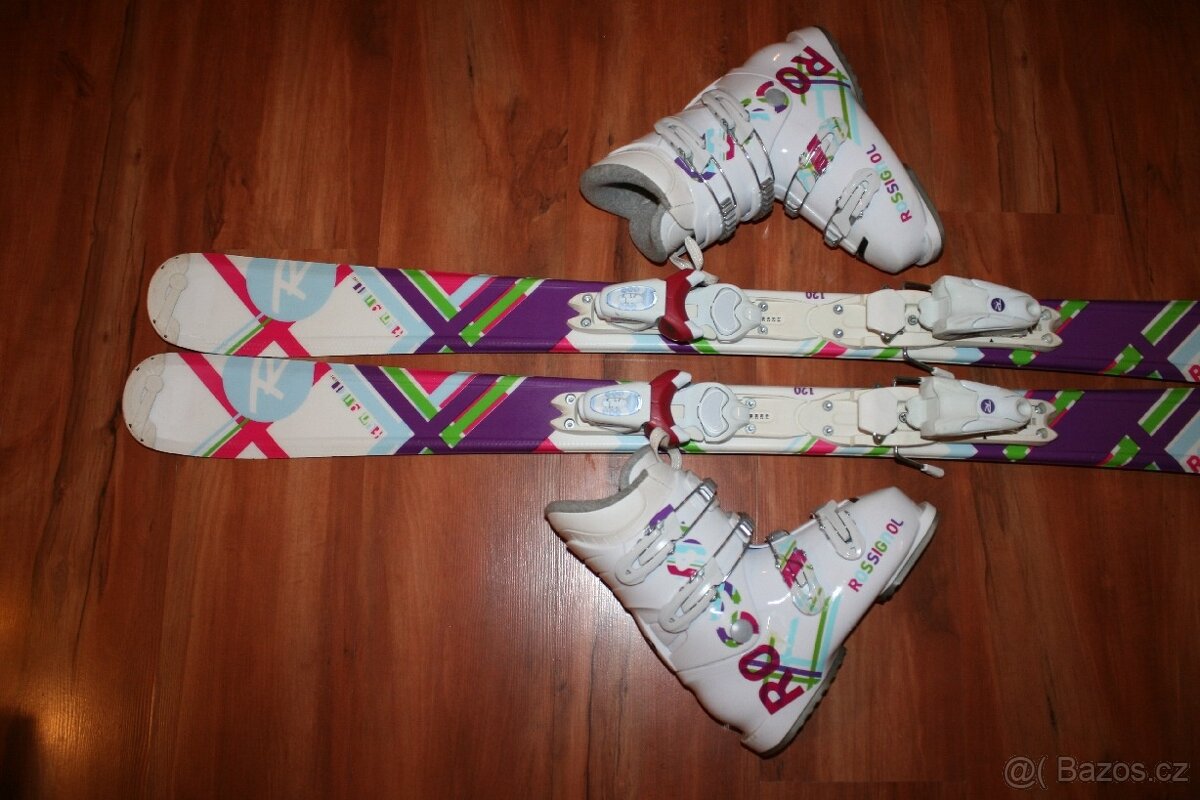 dievcenské lyže rossignol 120 cm