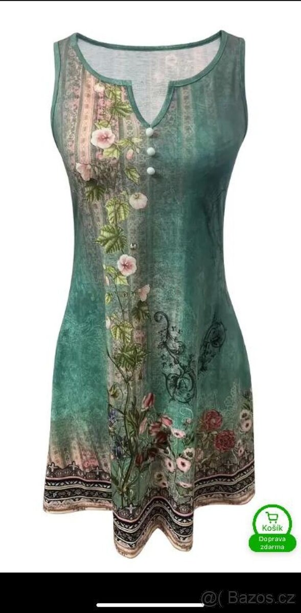 Krásné nové šaty květinové velikost 44/XXL