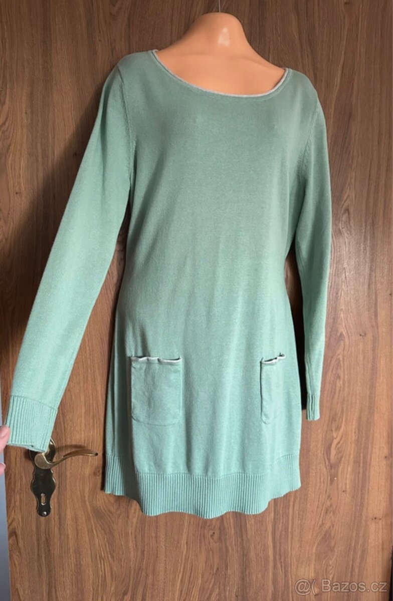 Svetr novy 40/42 odstín mátová mint
