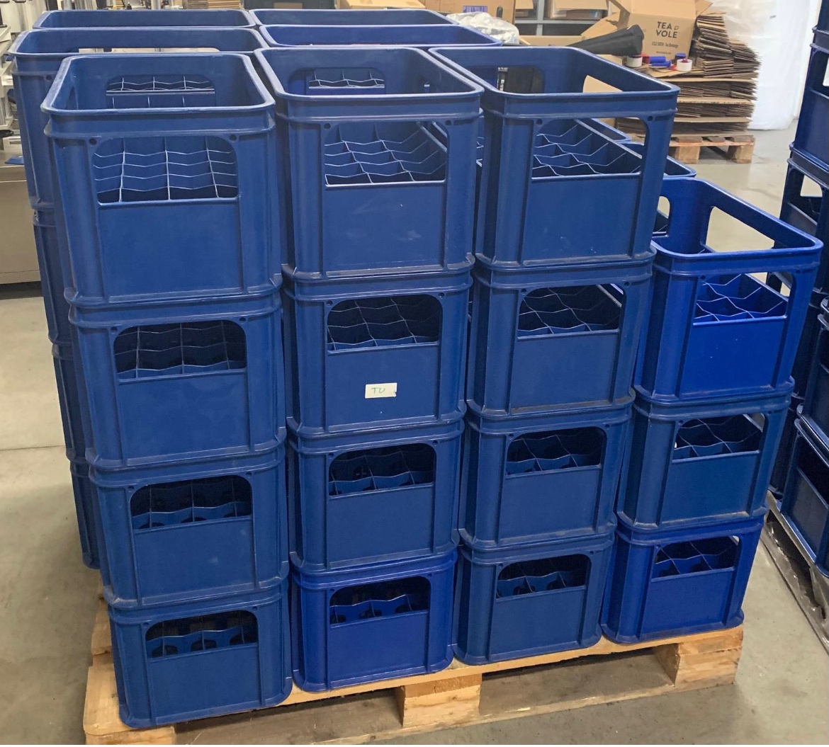 Plastové přepravky 24 lahvi- modré